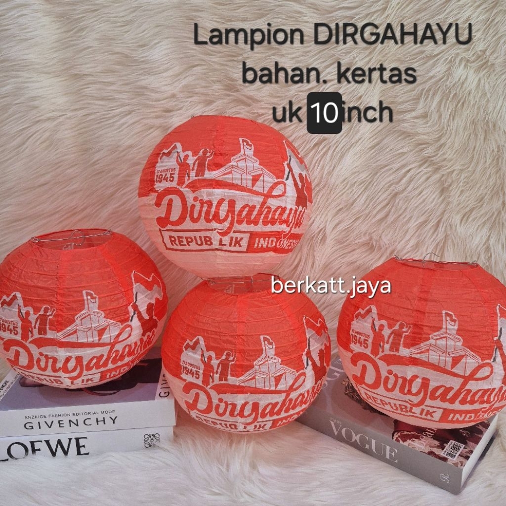 Lampion gantung Merah putih/ lampion agustusan merah putih