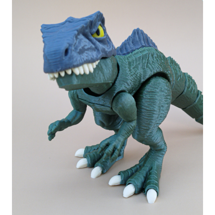 Cuero Mainan Dinosaurus Giganotosaurus Artikulasi jurassic Prasejarah