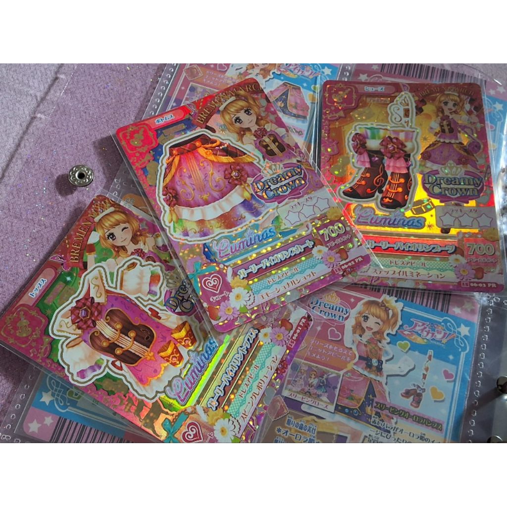 Premium Aikatsu Card Akari Girly Violin Coord Set versi Jepang
