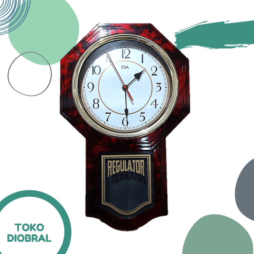 Jam Dinding Klasik Bunyi Melody Bandul goyang