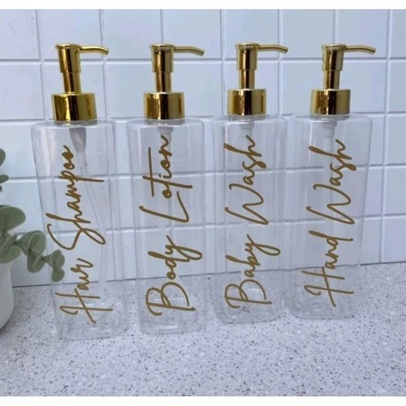 Botol Pump 500ml Kotak / Botol PET 500ML kotak Tutup Pump Clip Oil