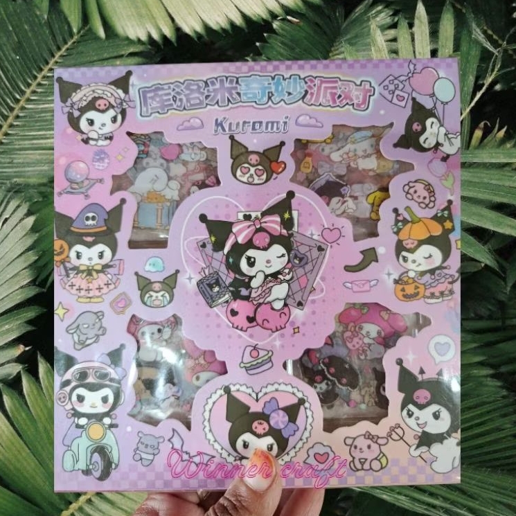 

Sticker Karakter Melody Kuromi lucu imut