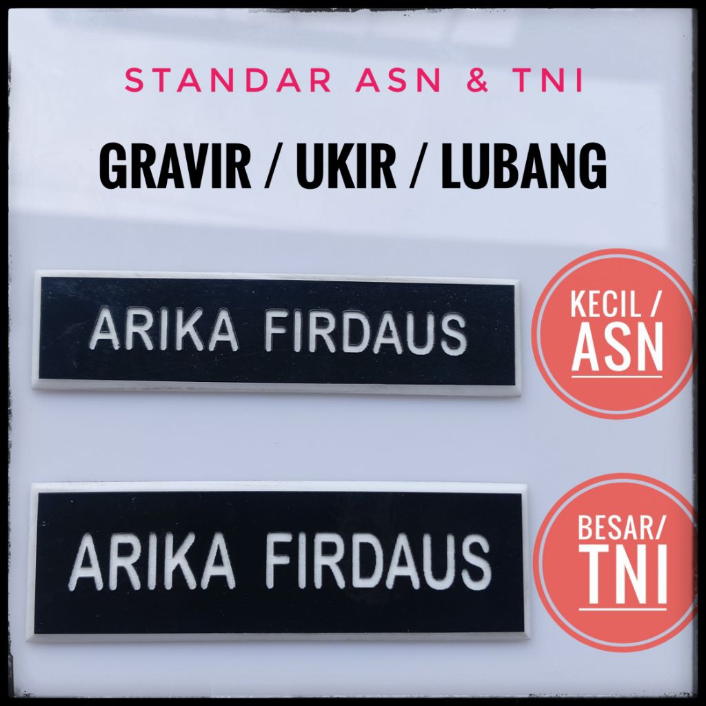 

PILIHAN LENGKAP NAME TAG - ASN - PNS - TNI - POLISI - BHAYANGKARI - JALASENASTRI - KEJAKSAAN - KEMENTERIAN - BUMN - PERUSAHAAN - PENGAIT TERLENGKAP