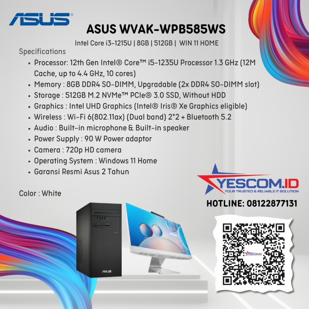 PC Aio Asus A3202WVAK-WPB585WS