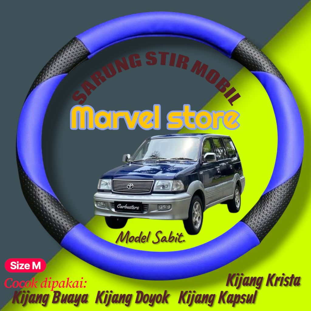 Sarung stir Kijang Doyok, Kijang Buaya, Kijang Kapsul, Kijang Krista aksesoris pelindung setir mobil