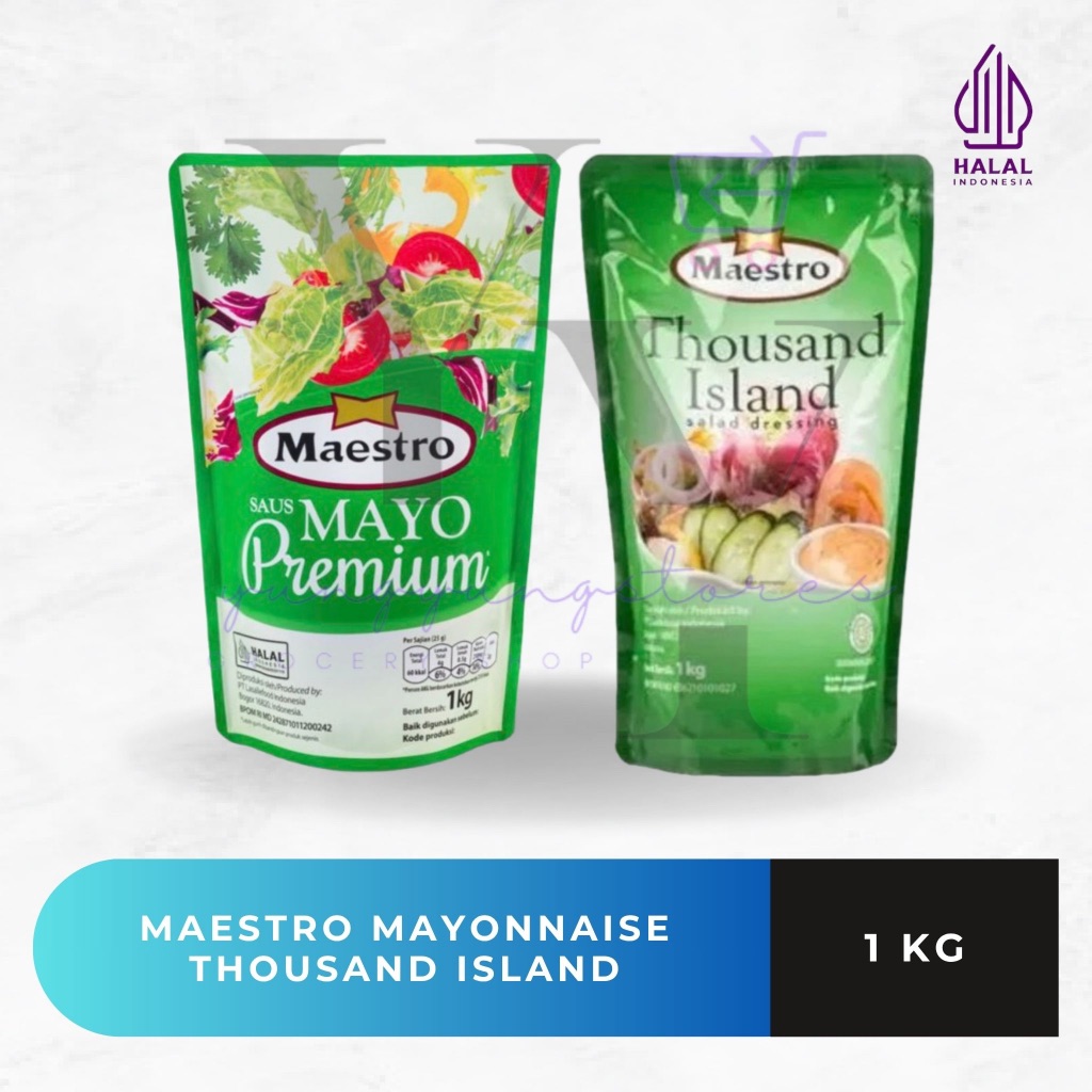 

Maestro Mayonnaise Saus Mayo Premium / Thousand Island 1 Kg