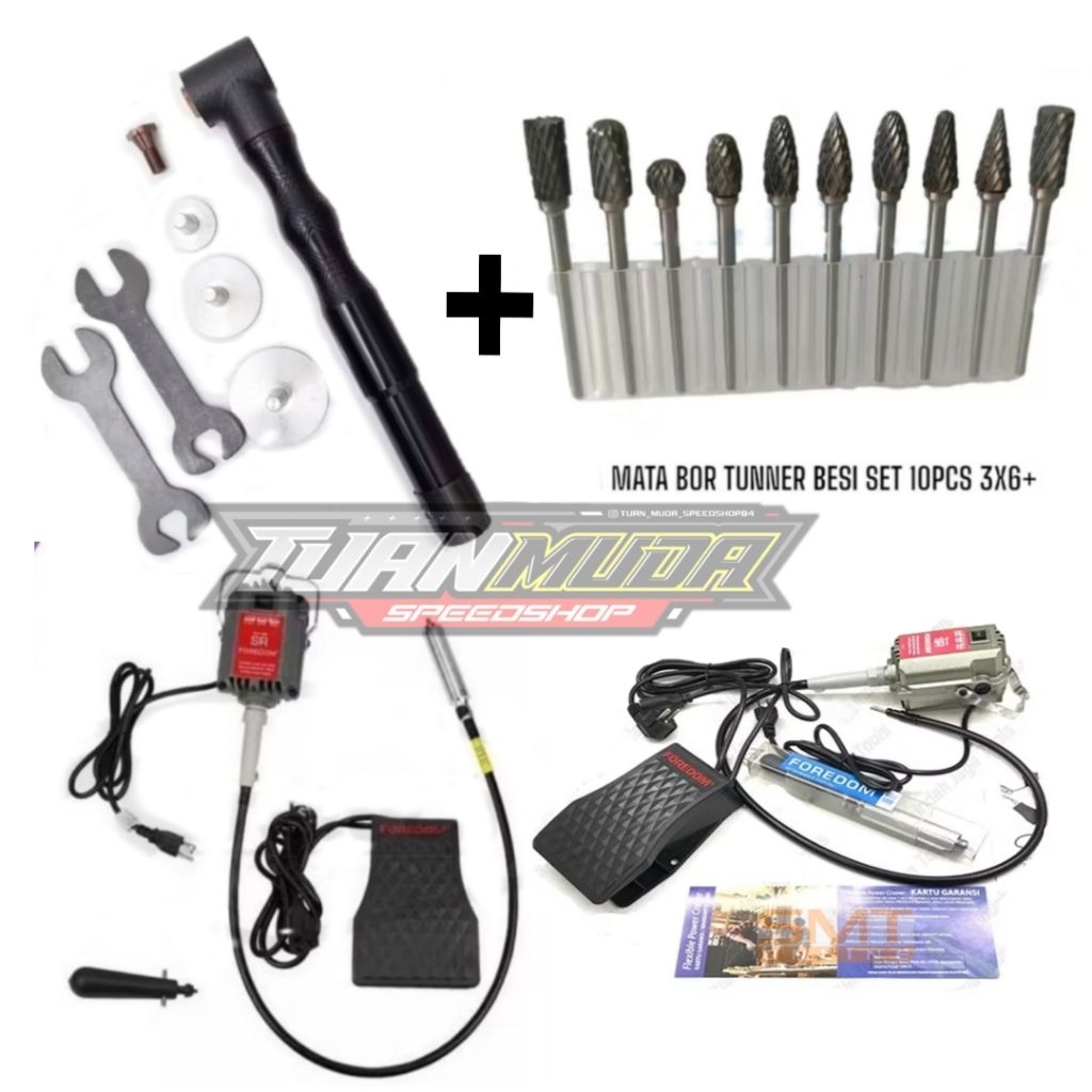 tuner bengkok 90 derajat foredom 2 arah sr