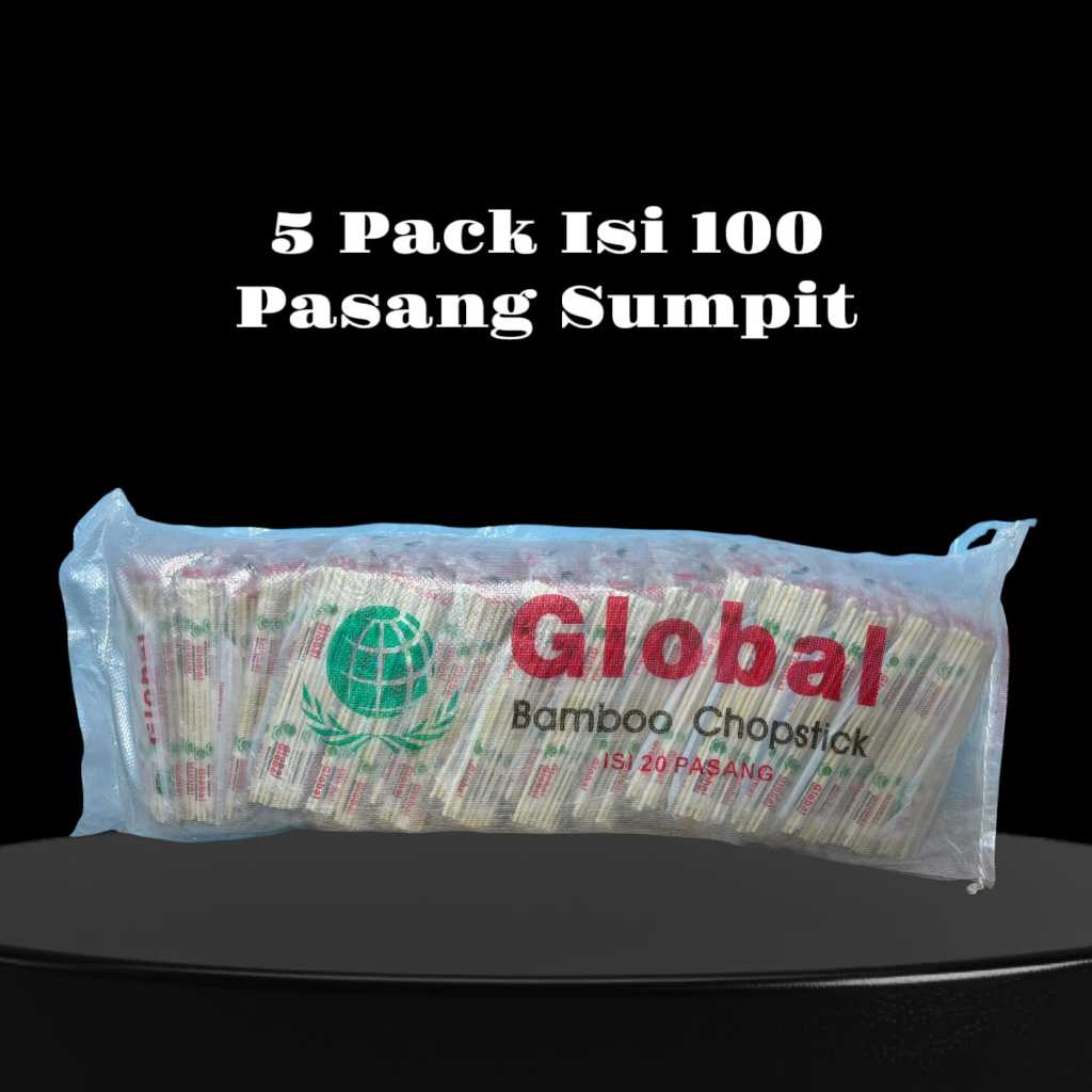 Sumpit Global/Swan Chopstick Bambu Kayu / Sumpit Makan Bambu