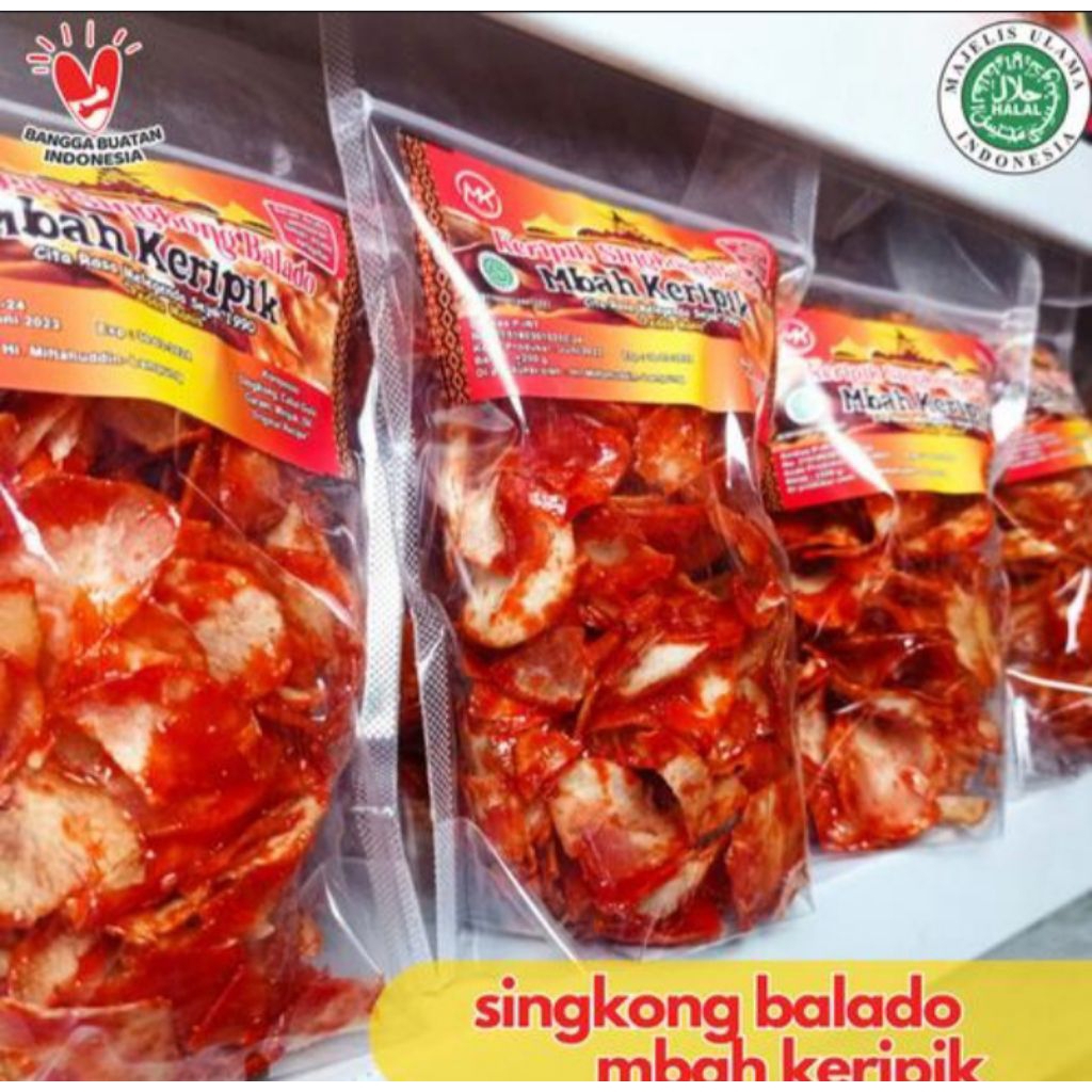 

Promo 3 pcs Kripik singkong balado MBAH KRIPIK 200g