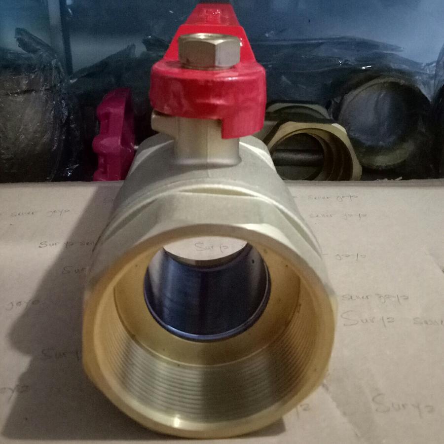 Ball Valve Kuningan 1/4" Inch Onda / Stop Kran Onda Kuningan