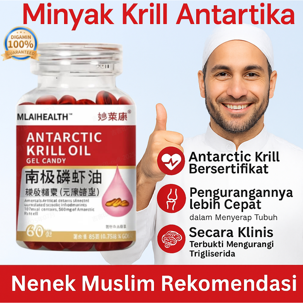 Norwegian Krill Oil Omega3 HFH Suplemen Kesehatan  Bebaskan Penyumbatan/Krill Oil/Omega3/Heart Healt