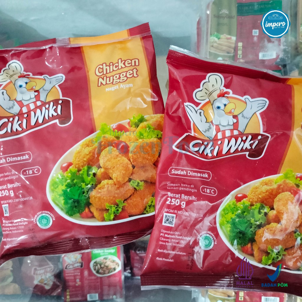 

Ciki Wiki Chicken Nugget Naget Ayam 250gr Halal
