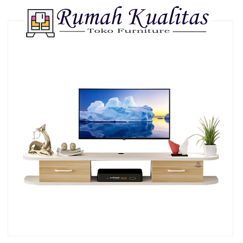 【COD】Lemari TV Yang Dipasang di Dinding Sederhana Kombinasi Kabinet TV yang Dipasang di Dinding Set 