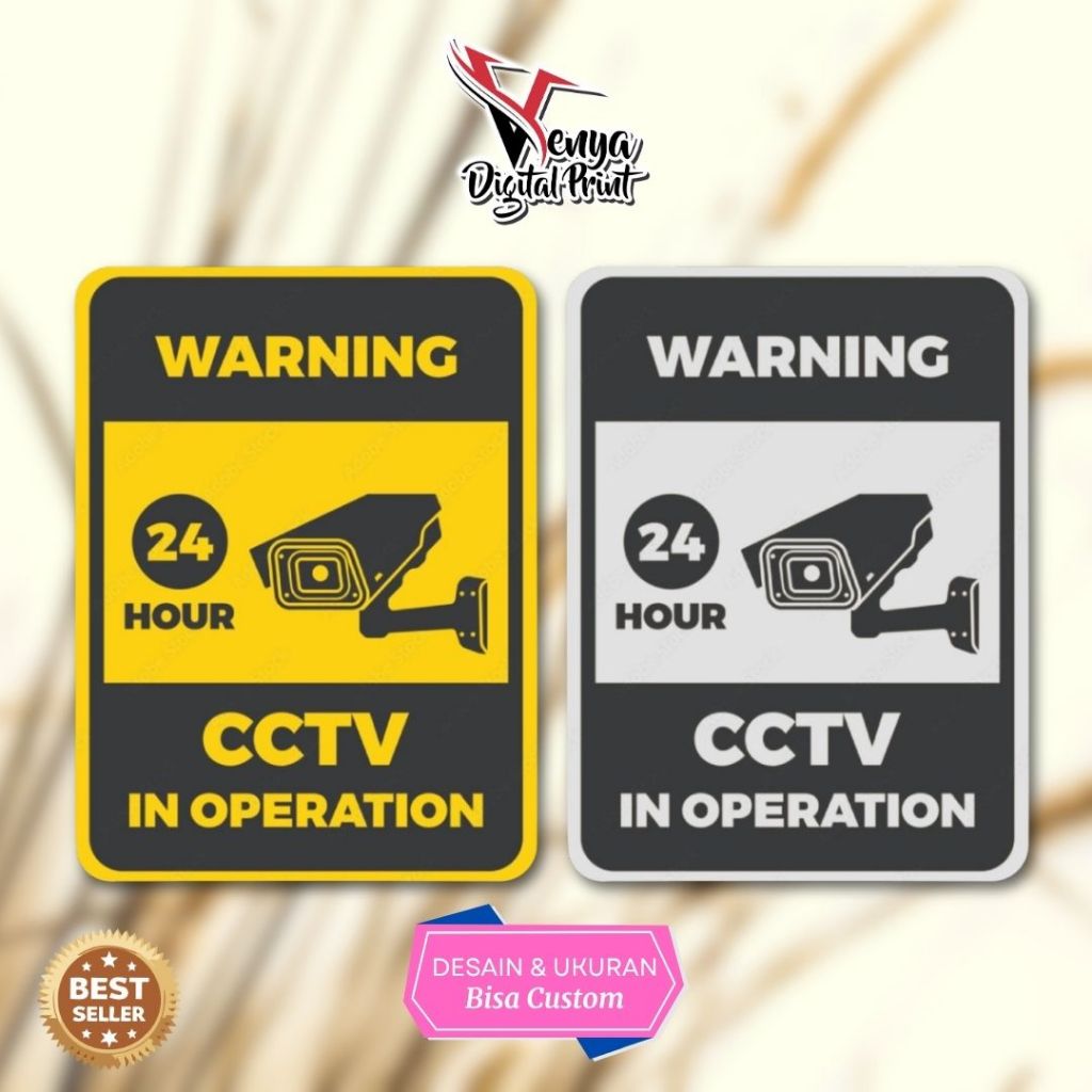 

stiker area dipantau cctv