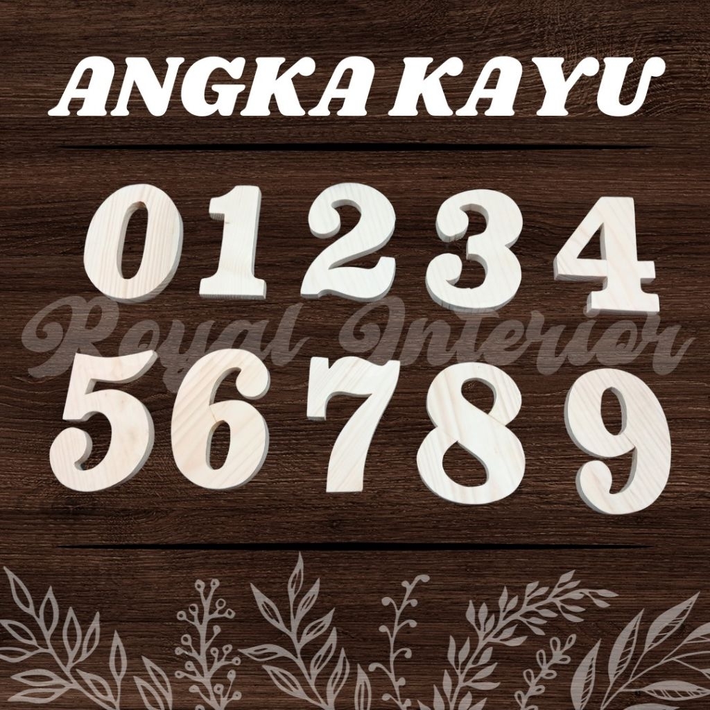 Angka/Huruf timbul kayu jati belanda decoration tulisan,nomor rumah dan lainnya