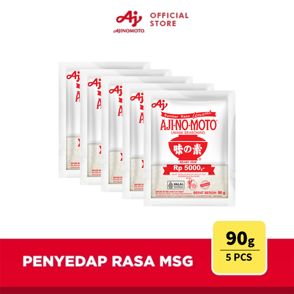 

AJI-NO-MOTO® Penyedap Rasa MSG Ajinomoto 90g (5 pcs)