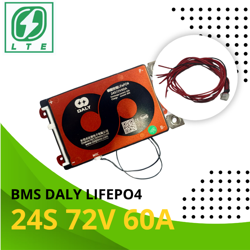 BMS DALY 24S 72V LifePO4 60A, 80A, 100A