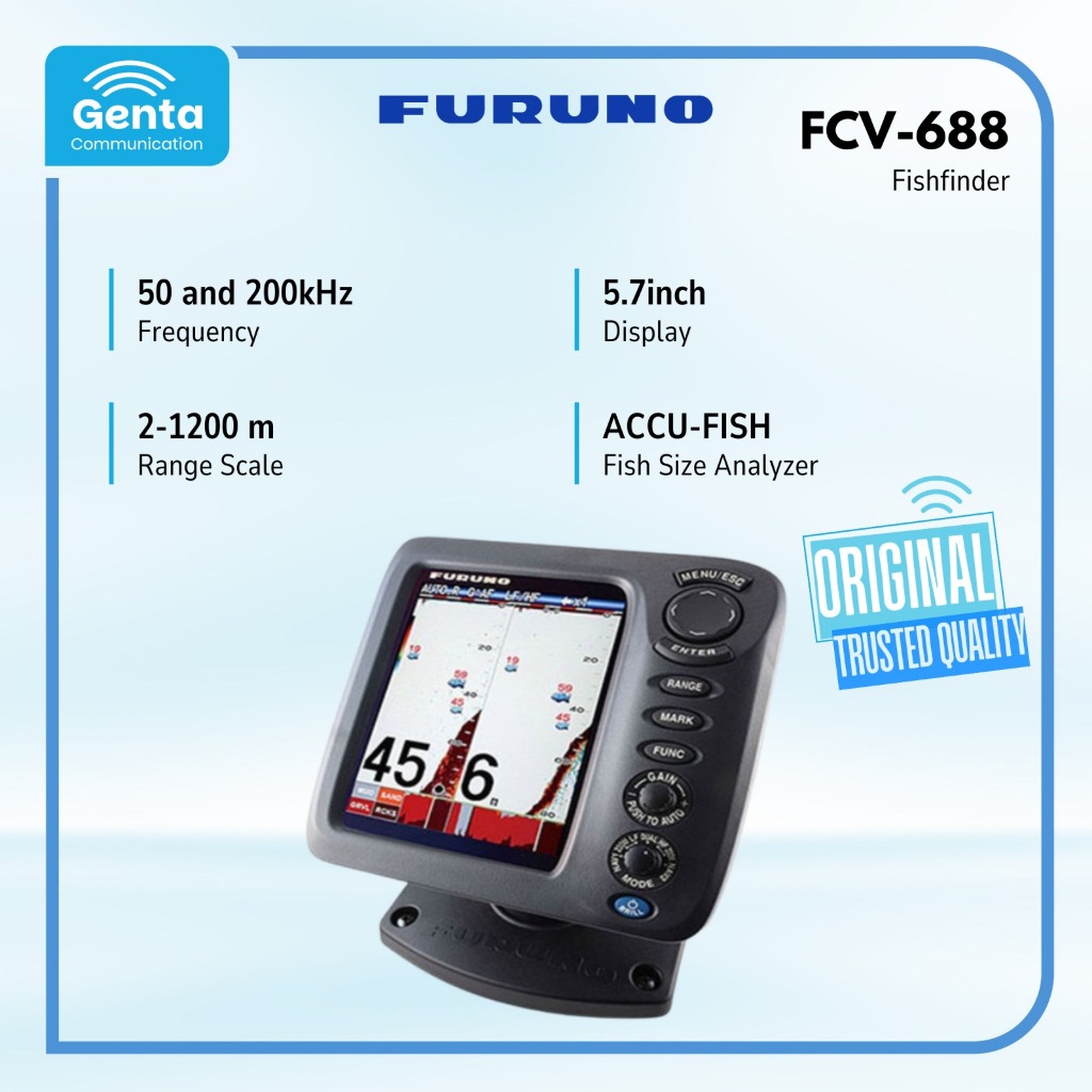 FURUNO FCV-688 / FURUNO FCV688 FCV 688 FISHFINDER FISH FINDER FURUNO FCV 688 GARANSI BARU ORIGINAL T