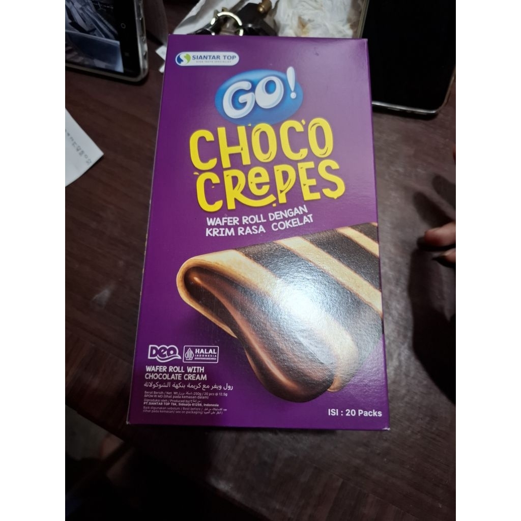 

GO!! CHOCO CREPES 12,5 GRAM ISI 20 BUNGKUS