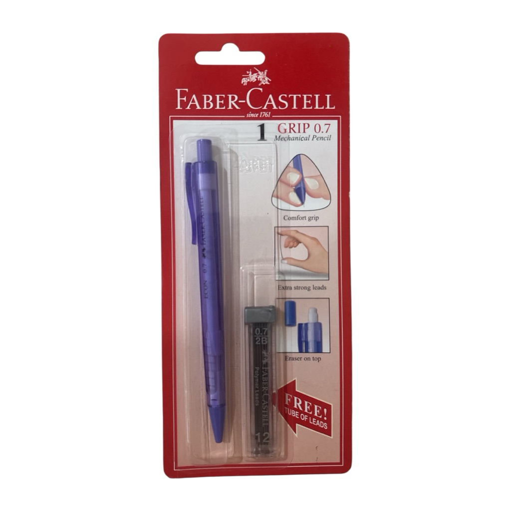 

FABER CASTELL MECHANICAL PENSIL GRIP 0,7MM FREE TUBE OF LEADS