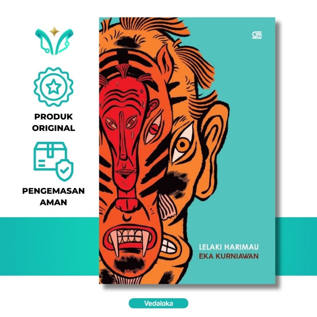 Novel Lelaki Harimau (Hard Cover) (Eka Kurniawan) - Original Segel Resmi - Fiksi Misteri Horor