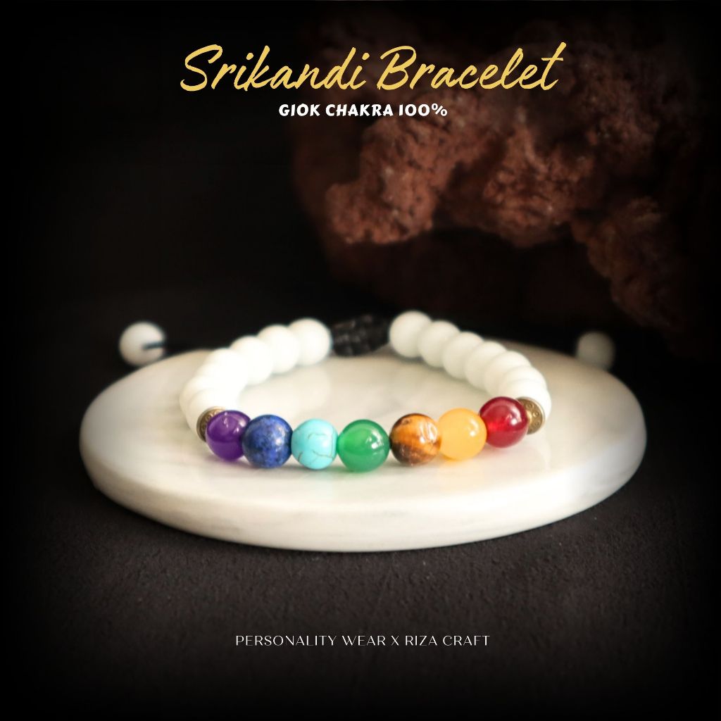 Gelang Cakra Dewata 7 Batu Kristal Original ASLI Akik Natural Original Pria Wanita Cowok Cewek Keren