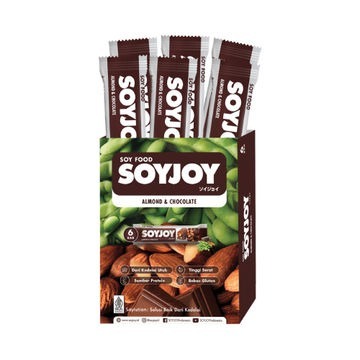 

[oddsolshop] pekanbaru/Soyjoy Almond Chocolate Bar 6 PCS 30GR Sereal Cokelat Cereal Sehat