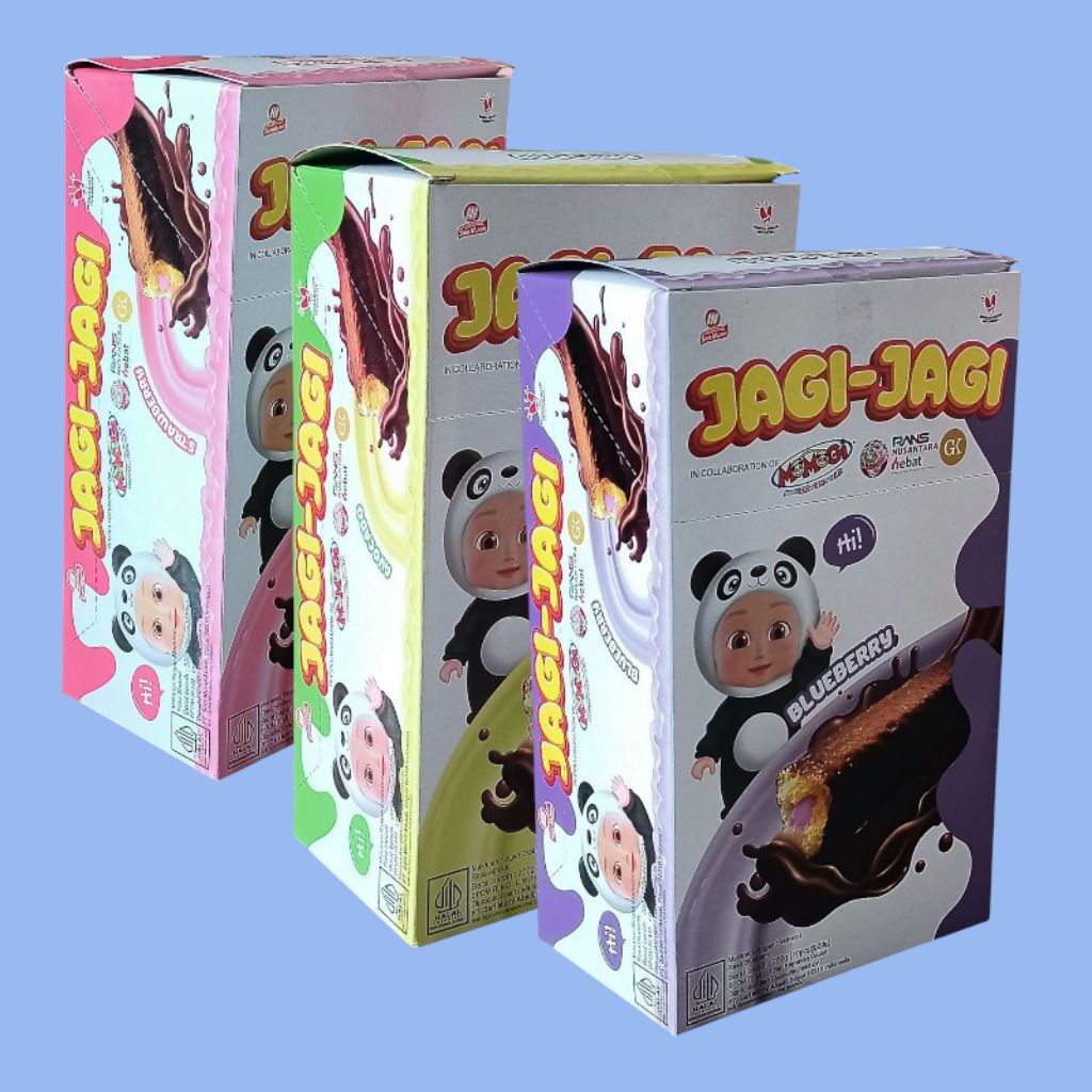 

Momogi JAGI-JAGI Strawberry, Avocado & Blueberry Snack 20gr (10 stick/box)
