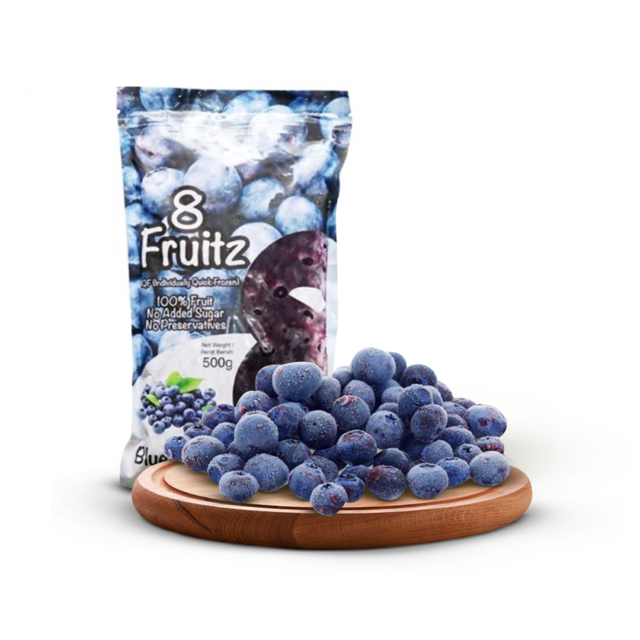 

8 Fruitz Buah Beku Strawberry, Blackcurran, Blueberry Frozen 500 gram