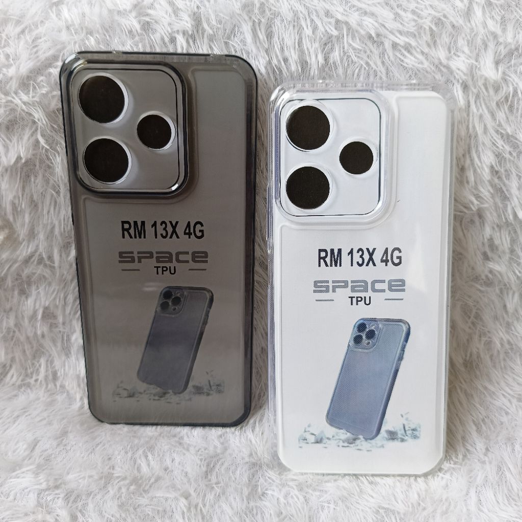 SoftCase Casing Original Redmi 13X Silikon Bening Transparan Pelindung Belakang HP Camera Protect Ca
