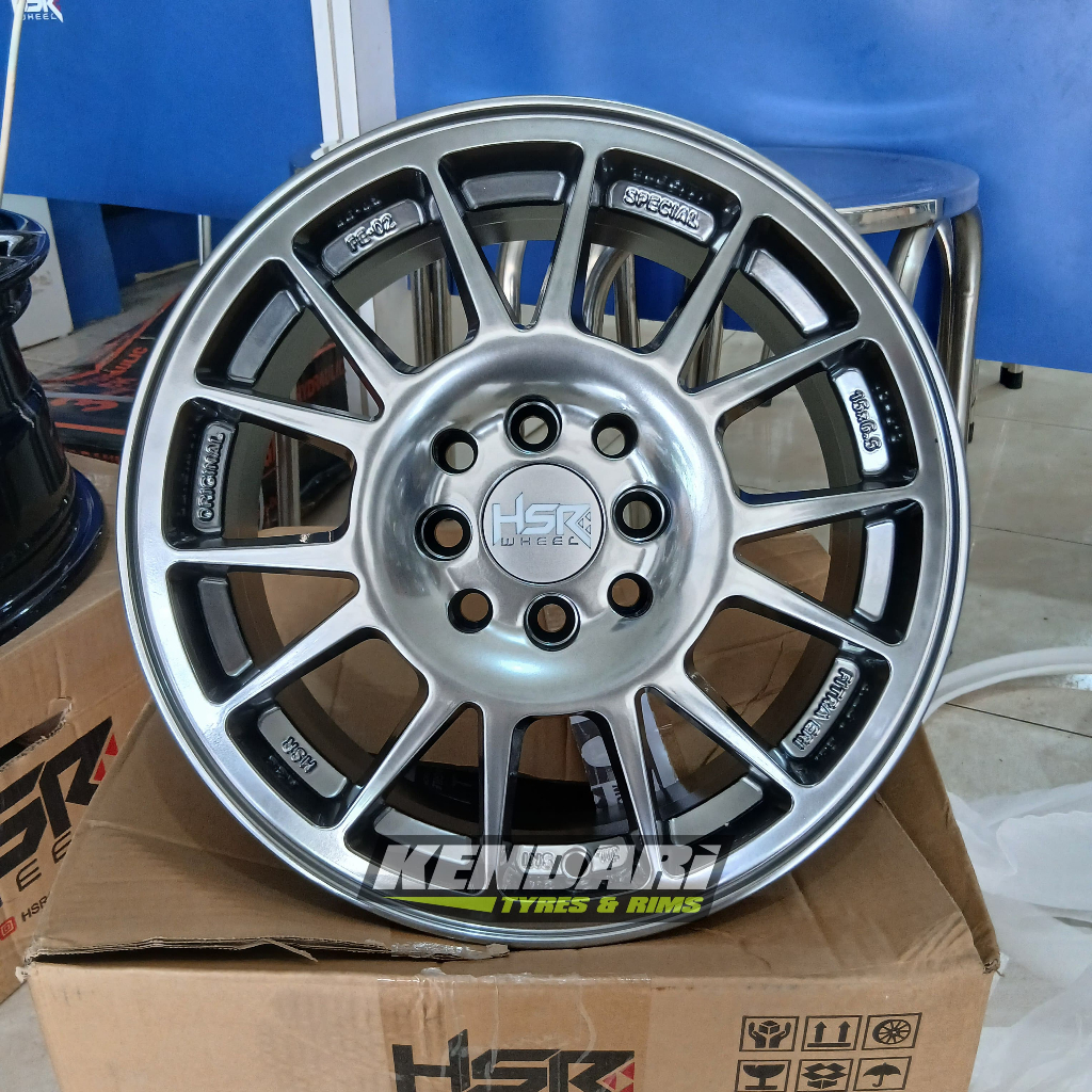 Velg Rally HSR FE02 Ring 15 Untuk Mobil Freed Yaris Xeenia Swift R15