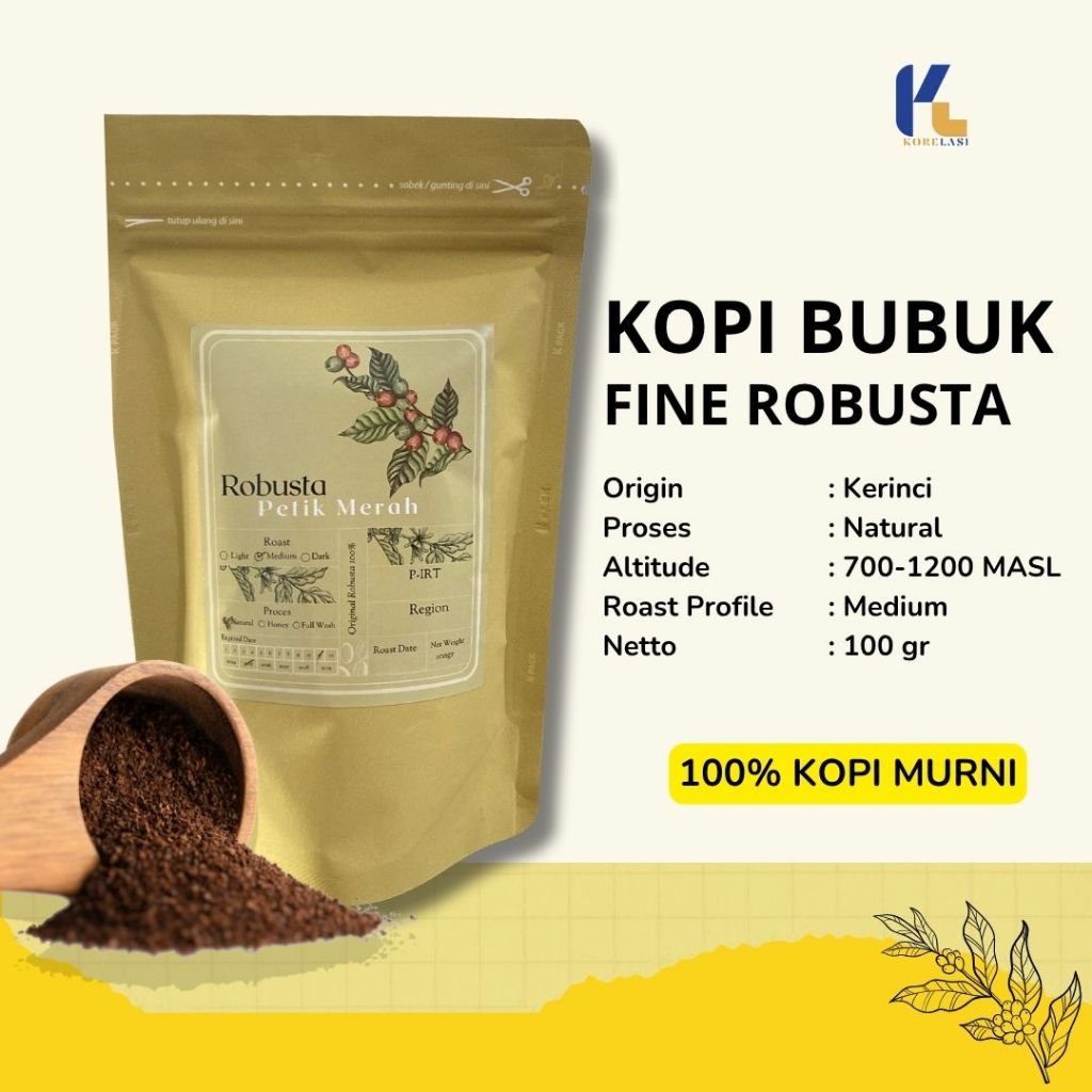 

kopi bubuk robusta fine kerinci