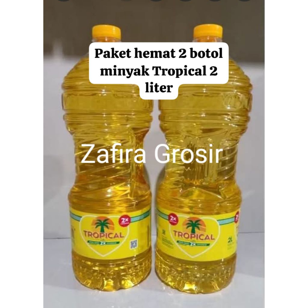 

Minyak Tropical 2 liter promo paket hemat 2 botol