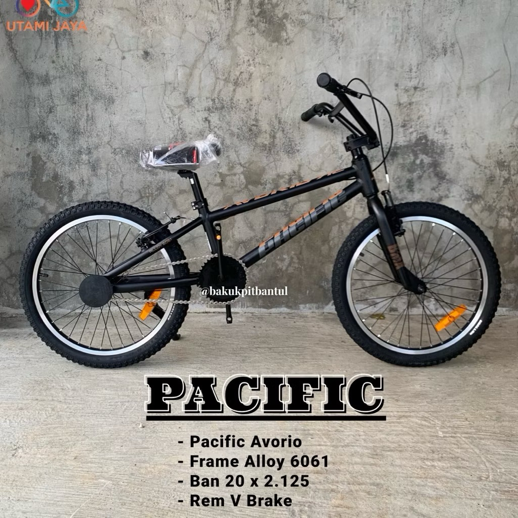 (Khusus Cargo) Sepeda anak Cowok BMX ring 20 Pacific Avorio AL Allumunium | Sepeda BMX pacific Avori