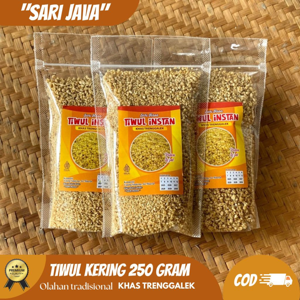 Tiwul instan 250 gram khas Trenggalek Nasi Tiwul Oyek Singkong
