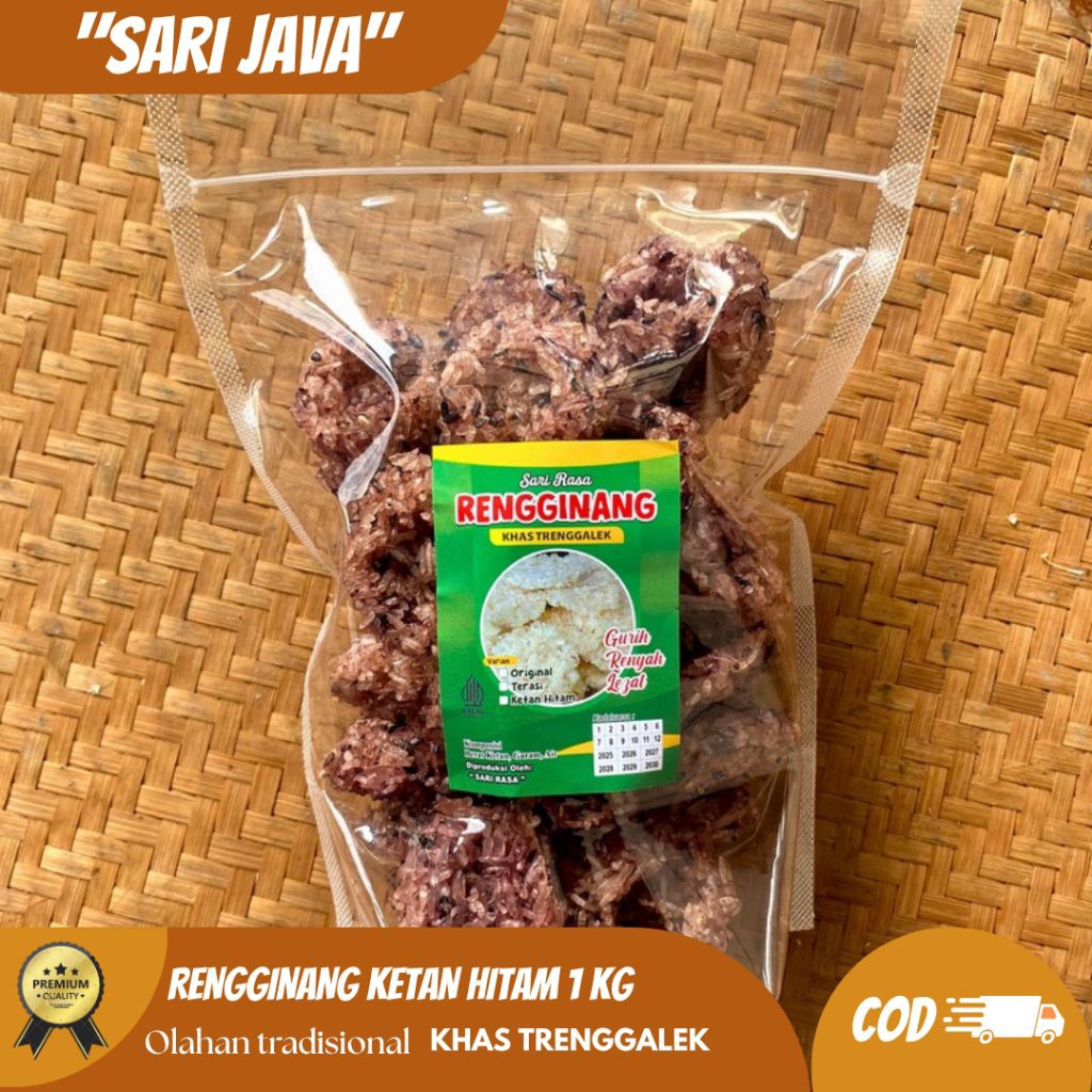 

Rengginang ketan hitam 1 kg khas Trenggalek