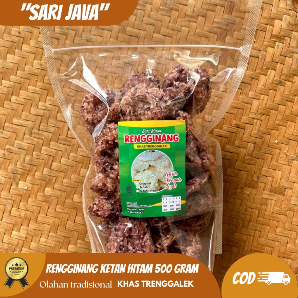 

Rengginang ketan hitam 500 gram khas Trenggalek