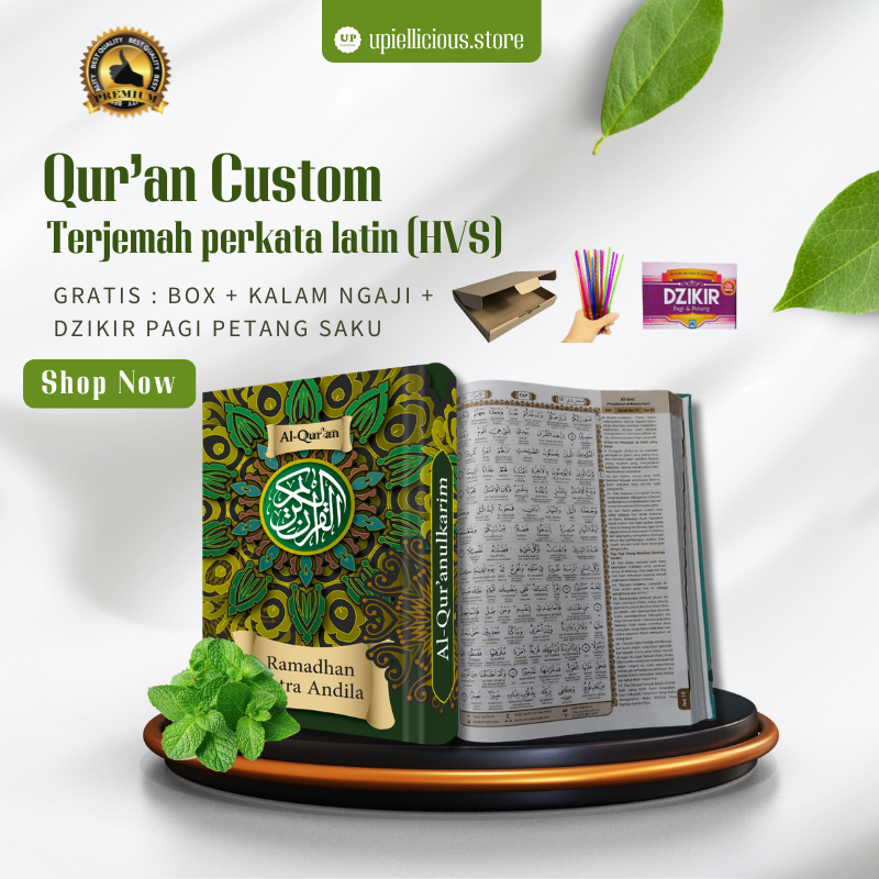 Al Quran Custom Nama Terjemah Perkata Transliterasi Latin-quran custom nama-kertas HVS