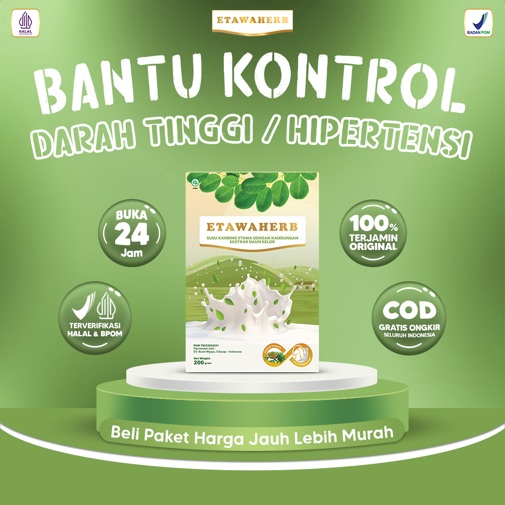 

Etawaherb Susu Kambing Etawa No 1 Bantu Kontrol Hipertensi Darah Tinggi
