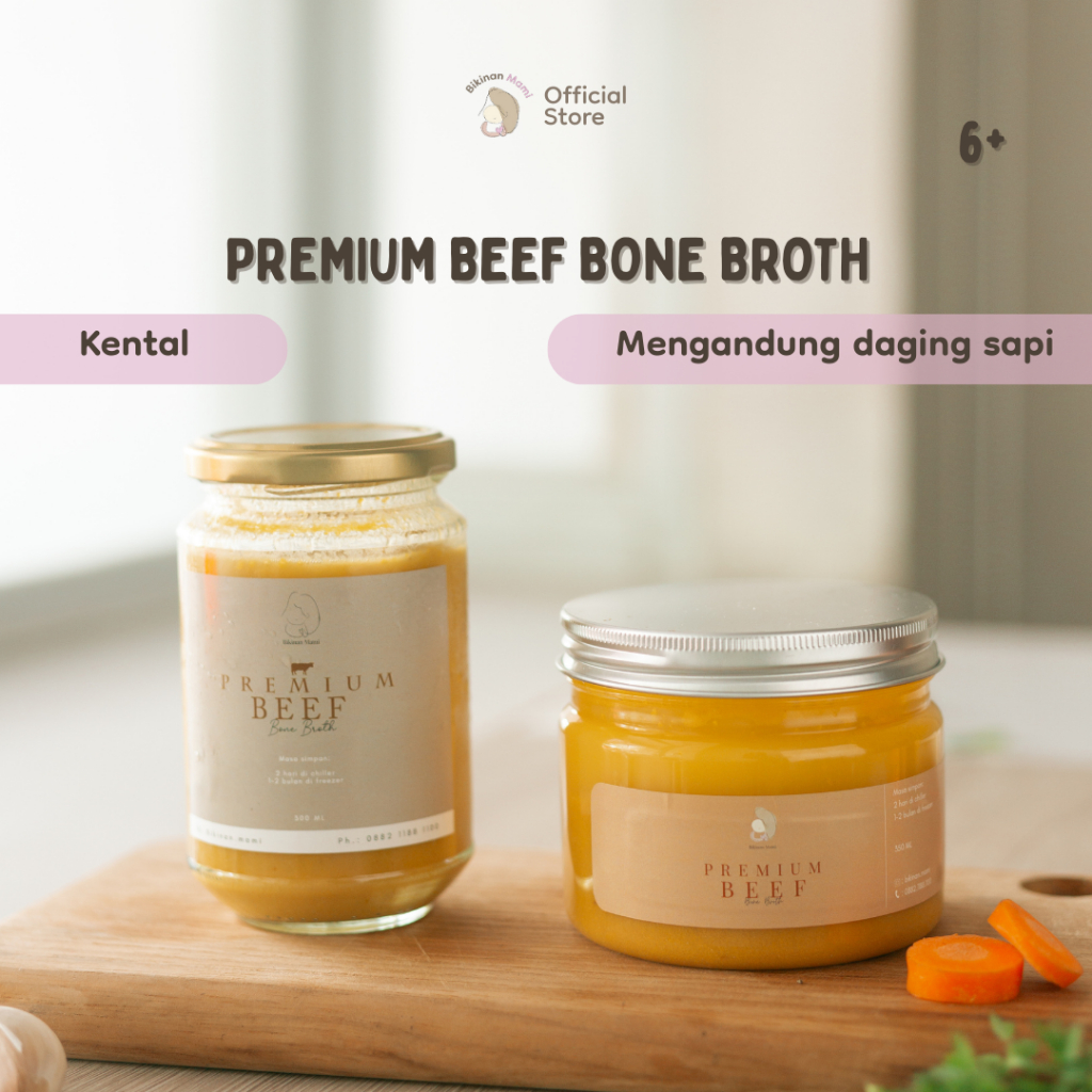 

Bikinan Mami Premium Beef Bone Broth - Kaldu Sapi Cair - Weight Gainer - Kaya Zat Besi - MPASI