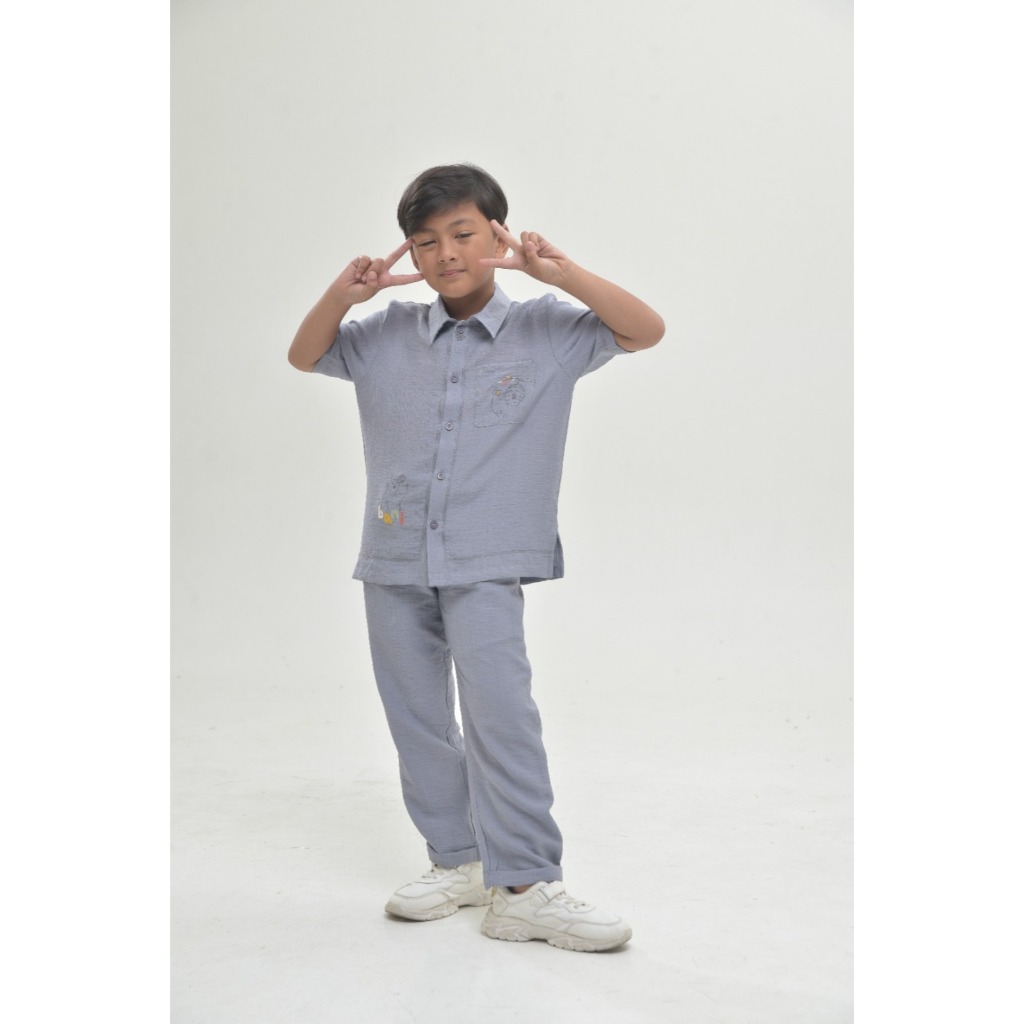 Bani Batuta - Setelan Kemkid Mohafaza (Atasan + Celana) Lengan Pendek New Arrival 2025