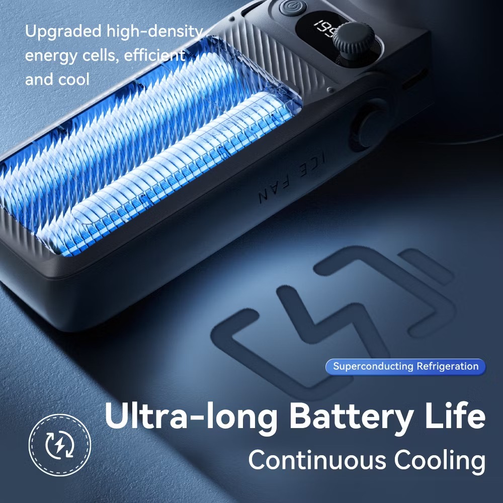 hot sale prince baterai besar 10000 mah kipas angin portable mini dapat dilipat kipas kencang strong