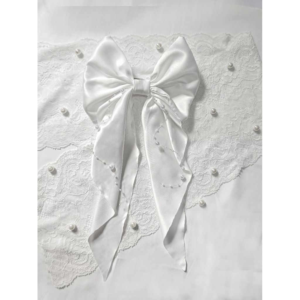 jepit rambut korea pita rambut satin