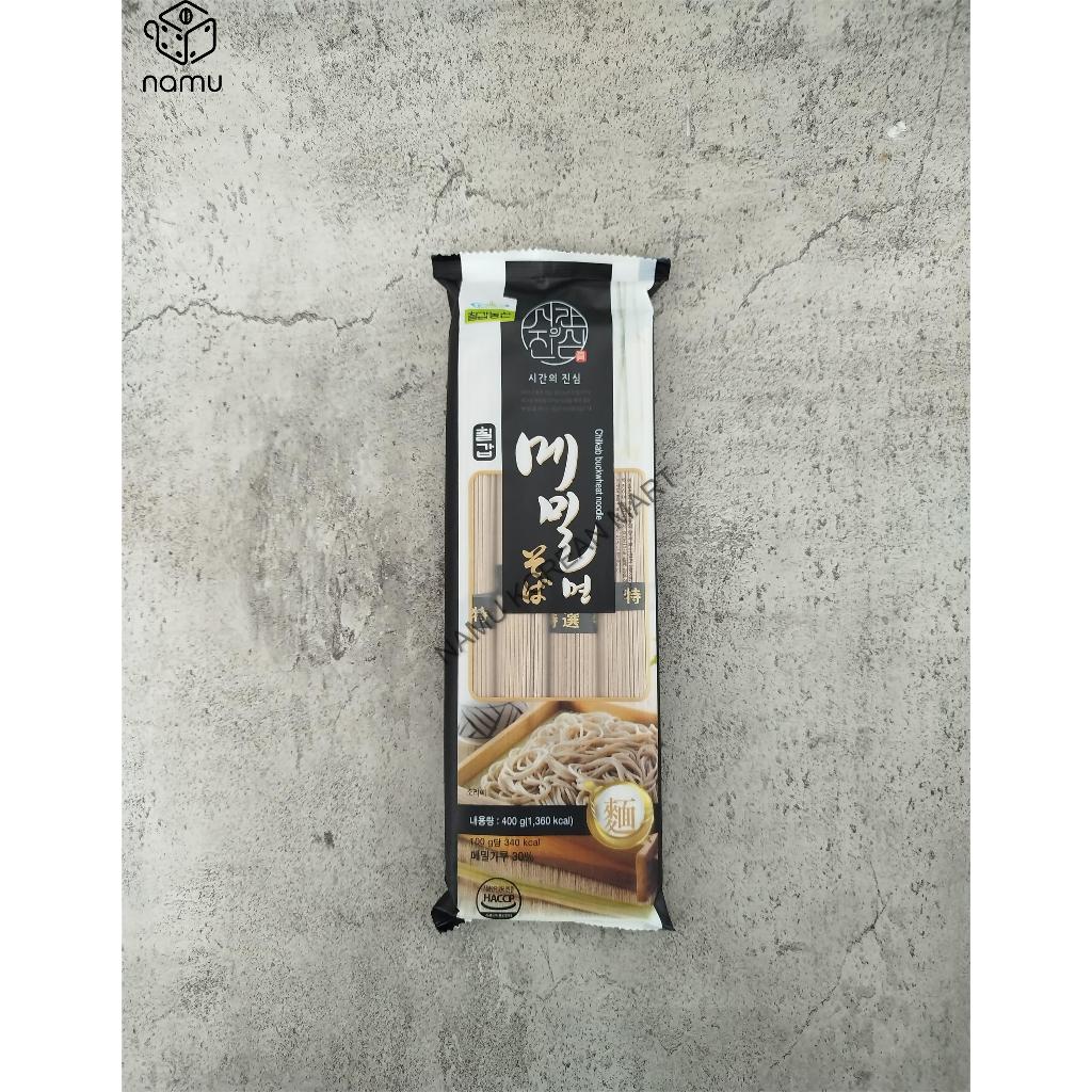 

Chilkab Dried Buckwheat Noodle 400gr / Mie Kering Soba / Mie Kering Korea / Mie Soba Korea / Buckwheat Noodle