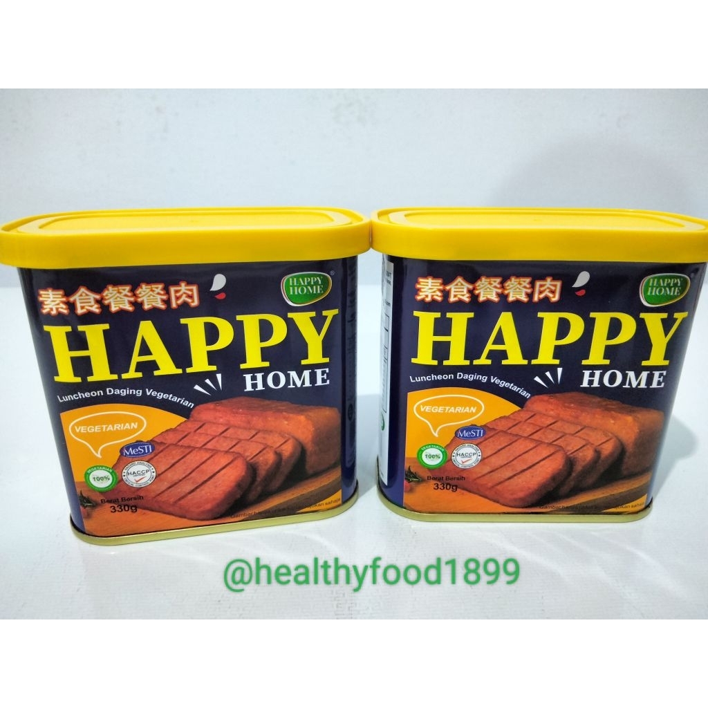 

Happy Home Luncheon Daging Vegetarian 330g – Siap Makan – Vegan Luncheon Meat