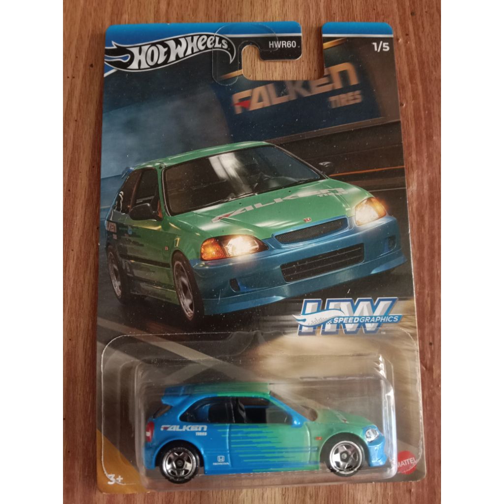 hot wheels honda civic ek9 falken