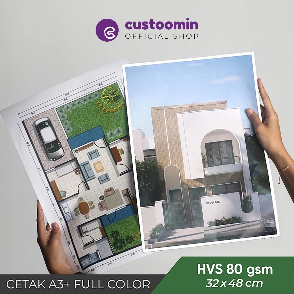 

Cetak A3+ (32x48 cm) #HVS 80 gsm - Cetak Full Colour - Custom | Custoom.in