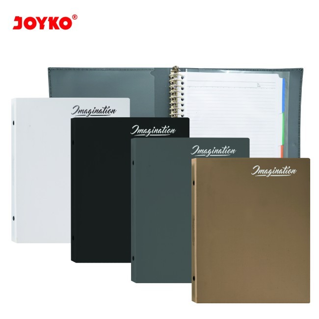 

Binder Note A5 Joyoko TSPL-M508 / Binder Simple A5 / Binder Hitam Gelap Joyko / Binder Bagus Murah