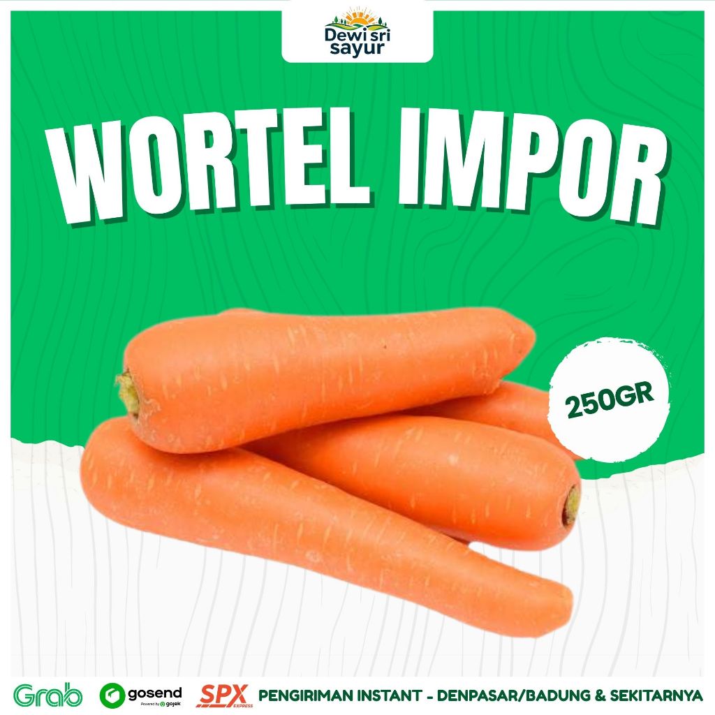 

Wortel Impor Fresh 250gr – Dewi Sri Sayur