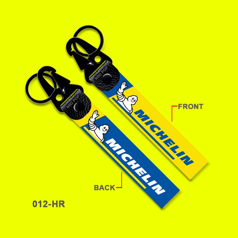 GANTUNGAN KUNCI PREMIUM MICHELIN KEYCHAIN SEPEDA MOTOR LOGO SPONSOR MOTOGP MEREK BAN TUBELESS DEPAN 
